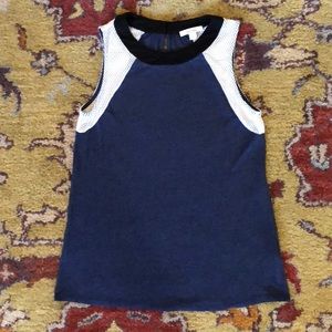 Ella Moss Tank with Mesh/Keyhole Detail